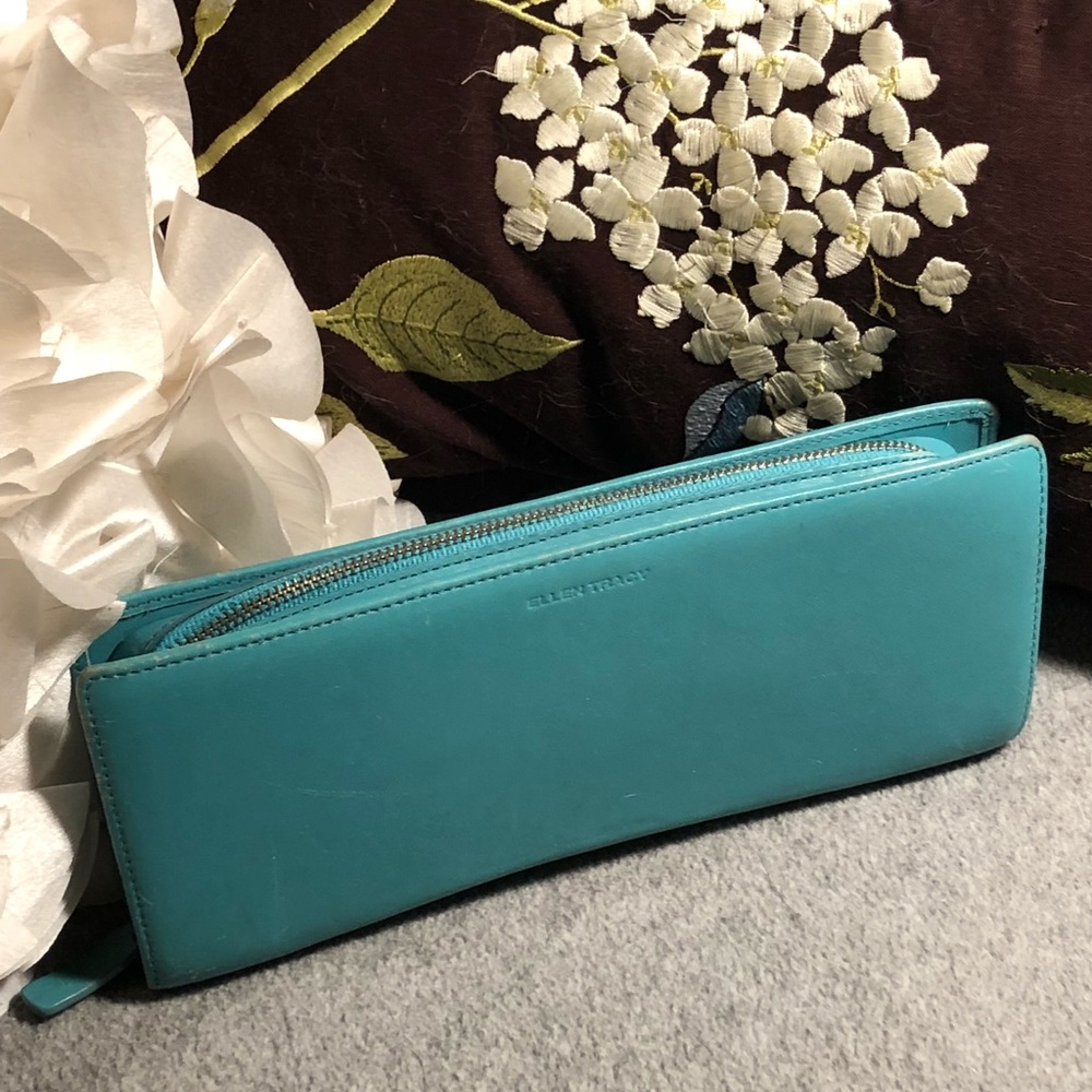 Genuine Leather Ellen Tracy Clutch